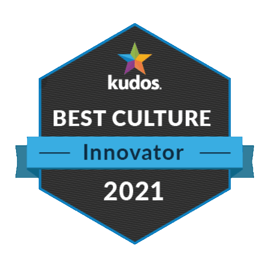 Best Culture Innovator 2021 Badge Icon from Kudos, Inc.